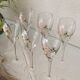 Six champagne flutes, Perrier-Jouët, Belle Epoque, E.Gallé