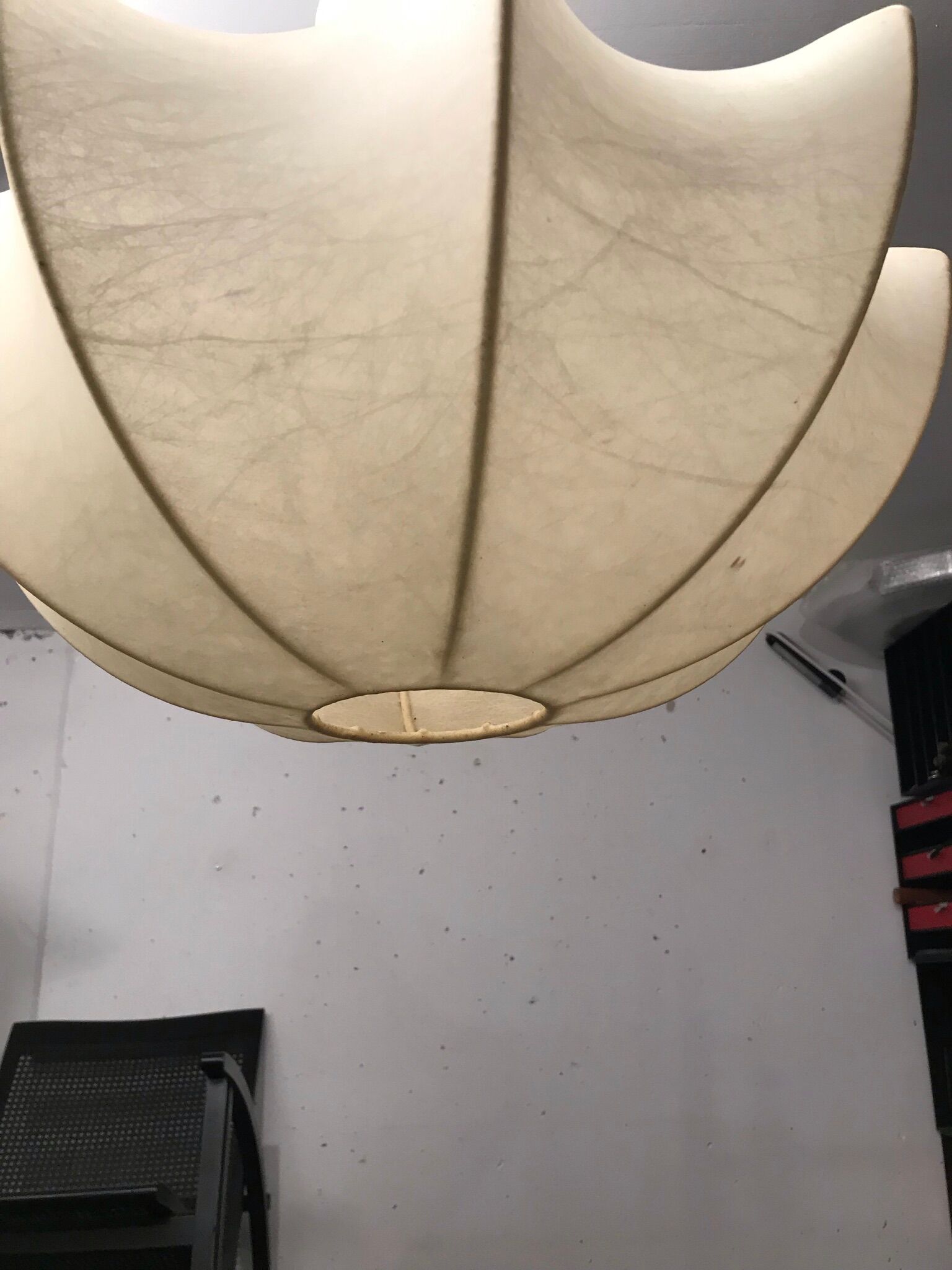 Cocoon hanging lamp, 1970