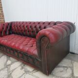 Leather chesterfield