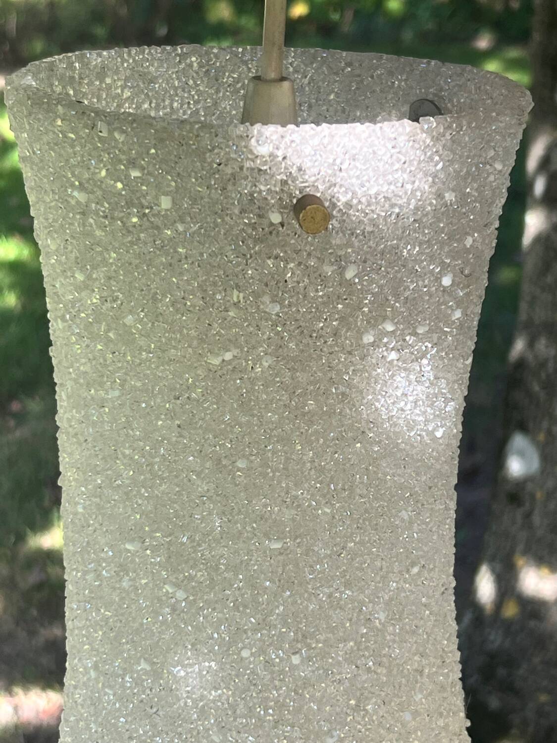 Vintage perspex pendant light