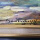 Oil painting on canvas - Normandy - Duclair signed Yves Bouffigny 1997