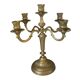 Antique 5-light brass candlestick