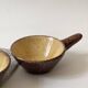Set of ceres glazed ceramic ramekins, stoneware, france, 1960
