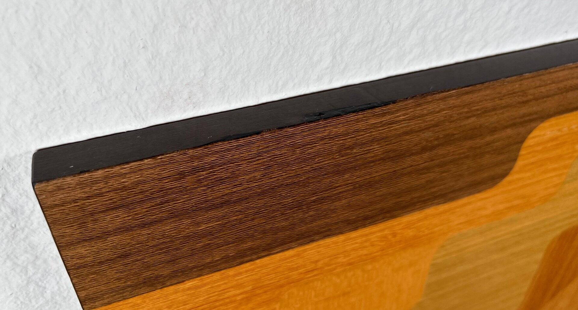 Mid-century wood veneer intarsia wall panel, 1960s