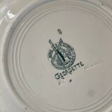 6 assiettes creuses en terre de fer