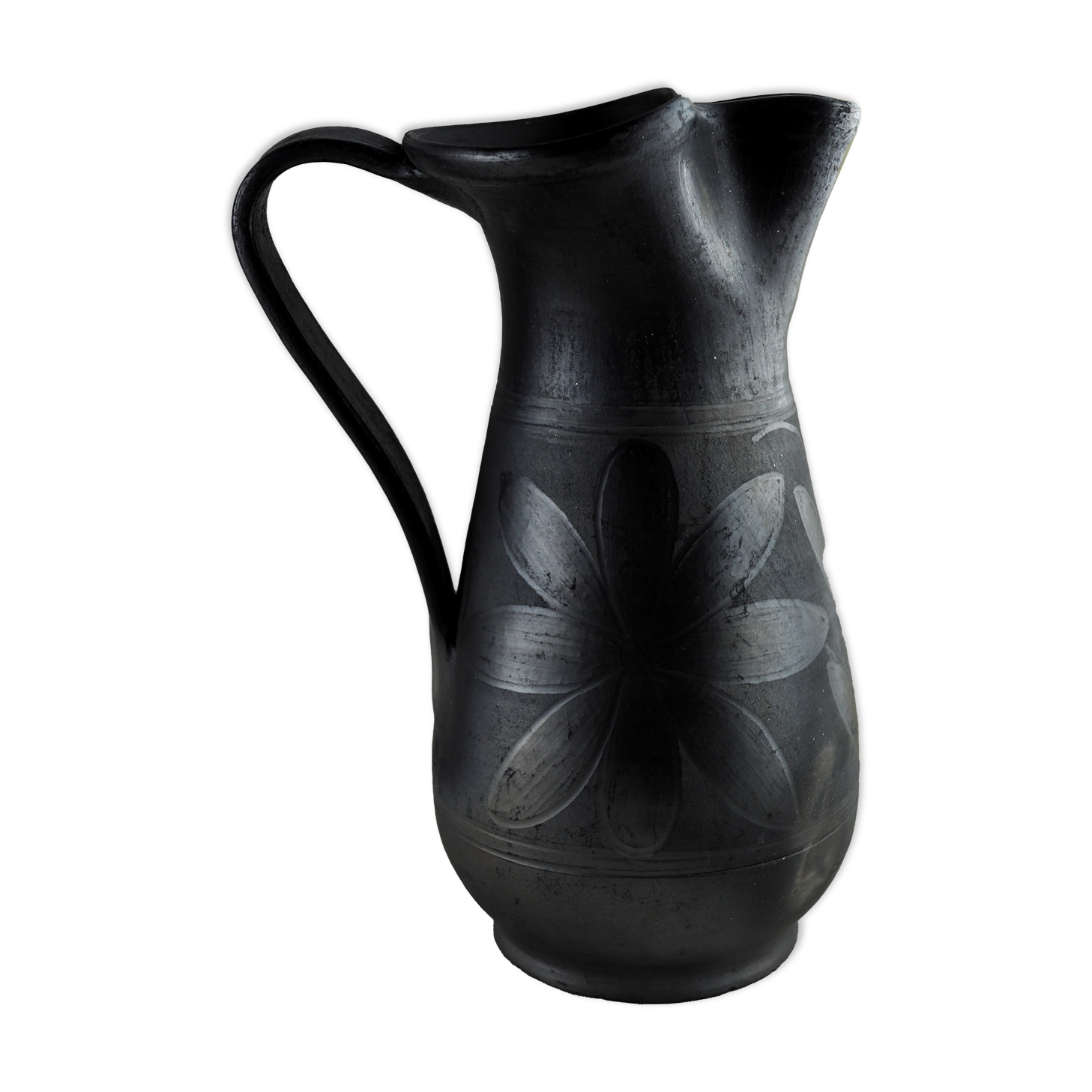 Stylized black pitcher - black pottery of Bisalhães - XXth