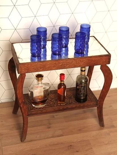 Small wooden console