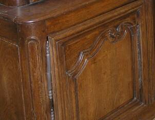 Antique two-body sideboard
