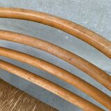 Pair of Pine and Rush Mid-Century Dutch Chairs