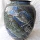 Glazed stoneware vase