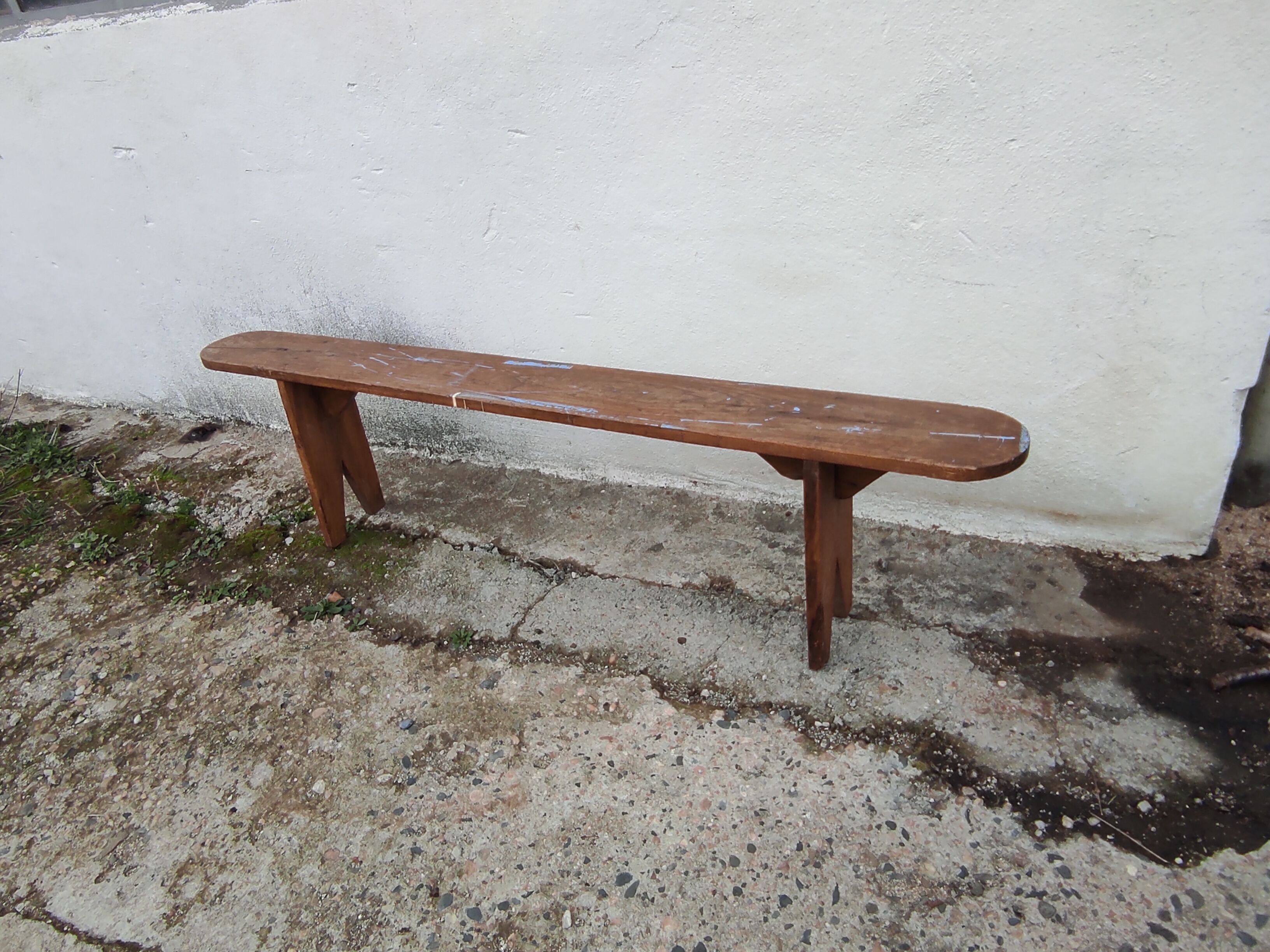 Old oak farmhouse bench