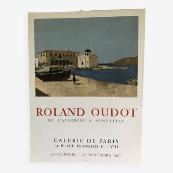 Affiche Roland Oudot Galerie de Paris 1967
