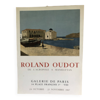 Affiche Roland Oudot Galerie de Paris 1967