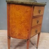 Small Louis XVI style chest of drawers with rounded sides