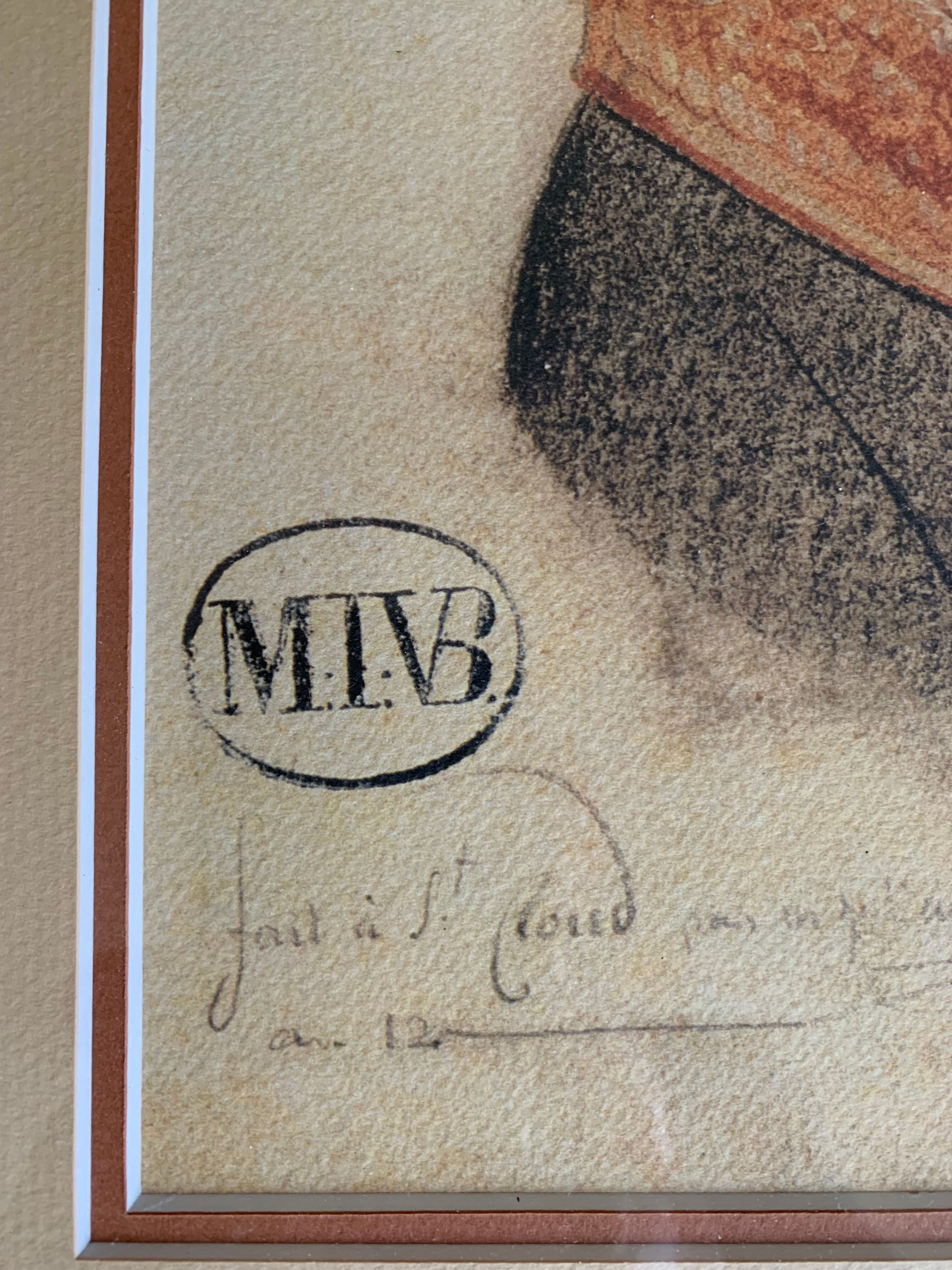 Profile portrait of Napoleon Bonaparte 1st Consul