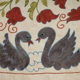 Hand-knotted rug, vintage Turkish rug 51x91 cm