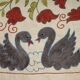 Hand-knotted rug, vintage Turkish rug 51x91 cm