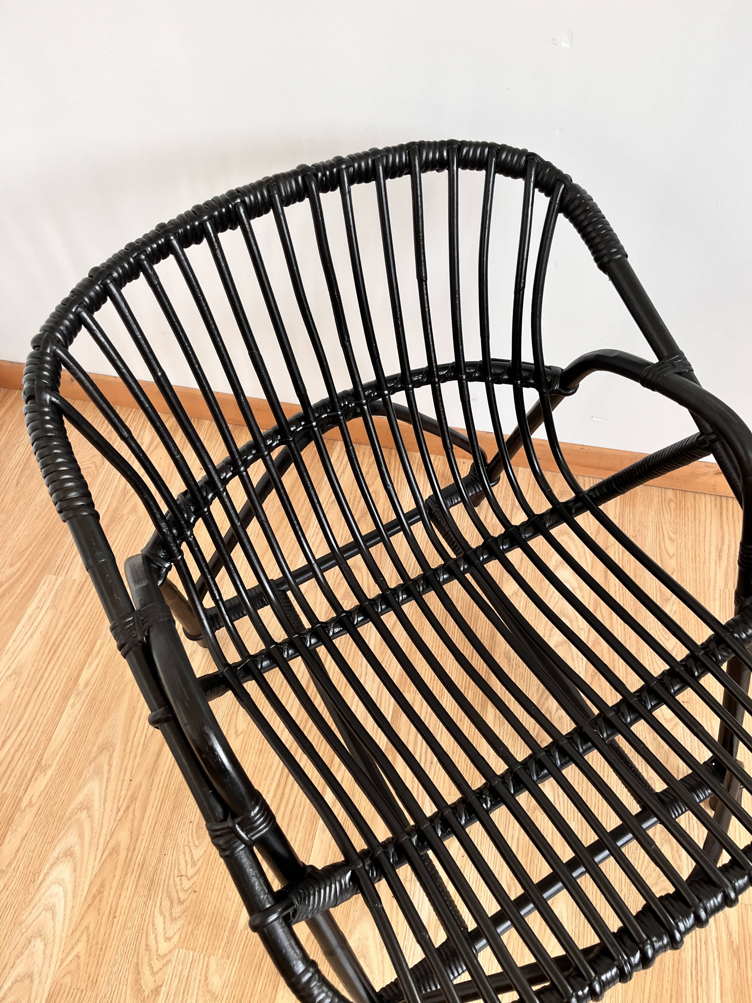 Rattan armchair