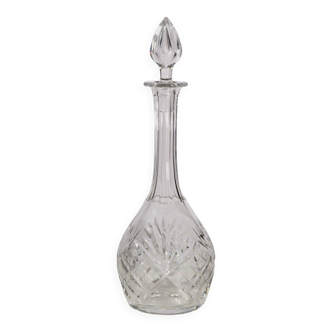 Cut crystal carafe from Saint-Louis, Chantilly model, no. 228, France.