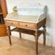 Console or dressing table in solid oak.