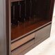 Vintage 60's highboard sideboard in wooden mangiarotti design for molteni