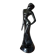 Art Deco statuette of a woman – Elegant dancer – Black earthenware – 1950s