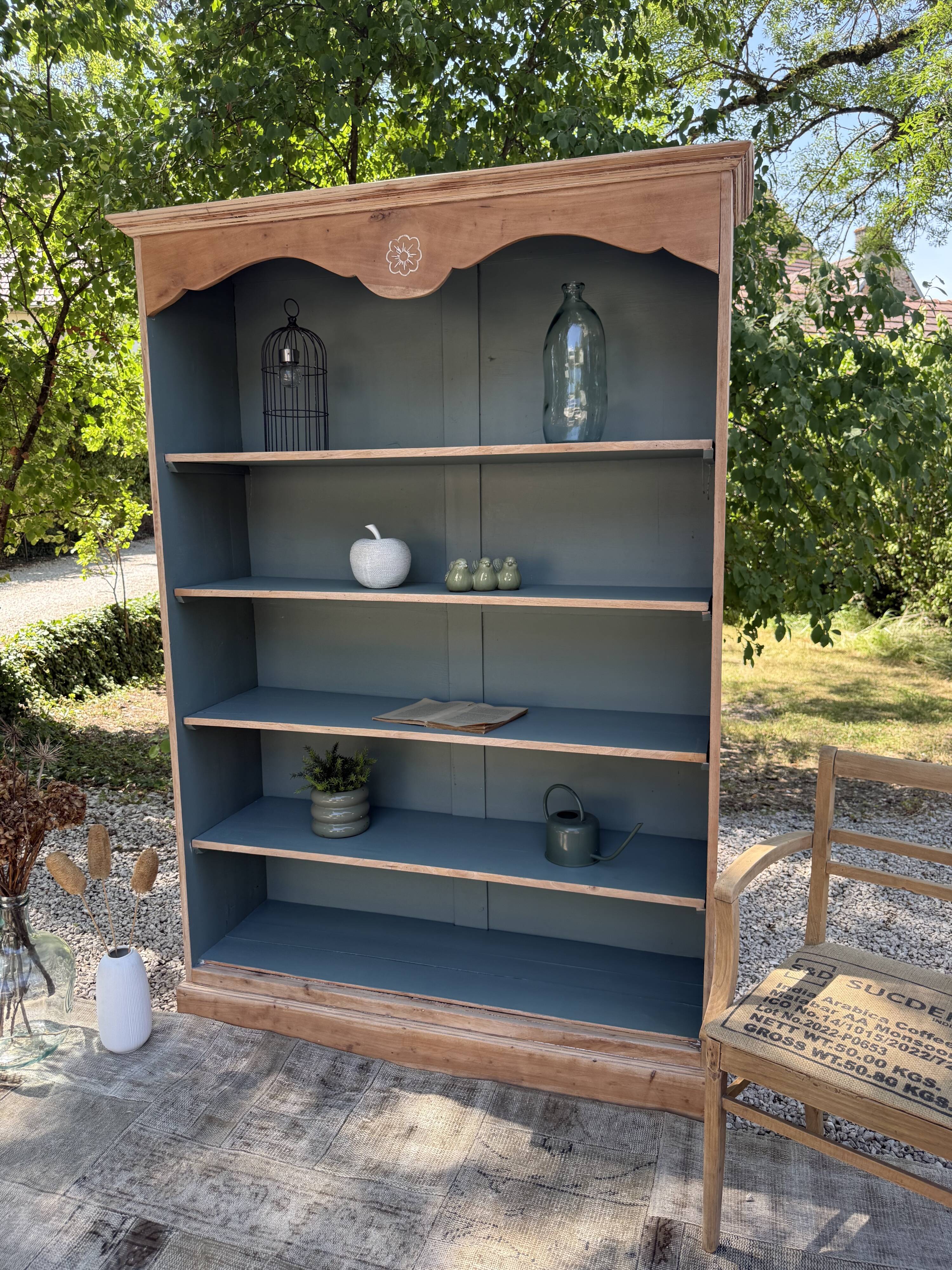 Renovated solid wood library