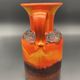 Vintage Jasba Fat Lava vase in orange and red – German ceramic from the year.