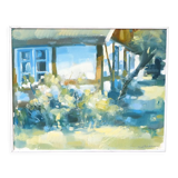 Bengt Fredriksson (1932-2000), Swedish Modern Landscape, Oil on Canvas, 1980s, Framed