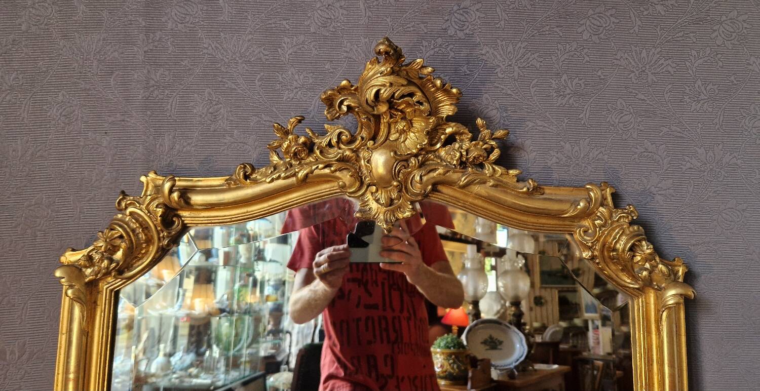 Golden Louis XV mirror