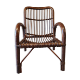 Vintage bamboo armchair 1960