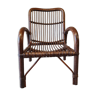 Fauteuil bambou vintage 1960