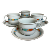 Quatre tasses Thomas Germany année 80