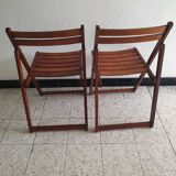 Pair of vintage folding chair otk number 26