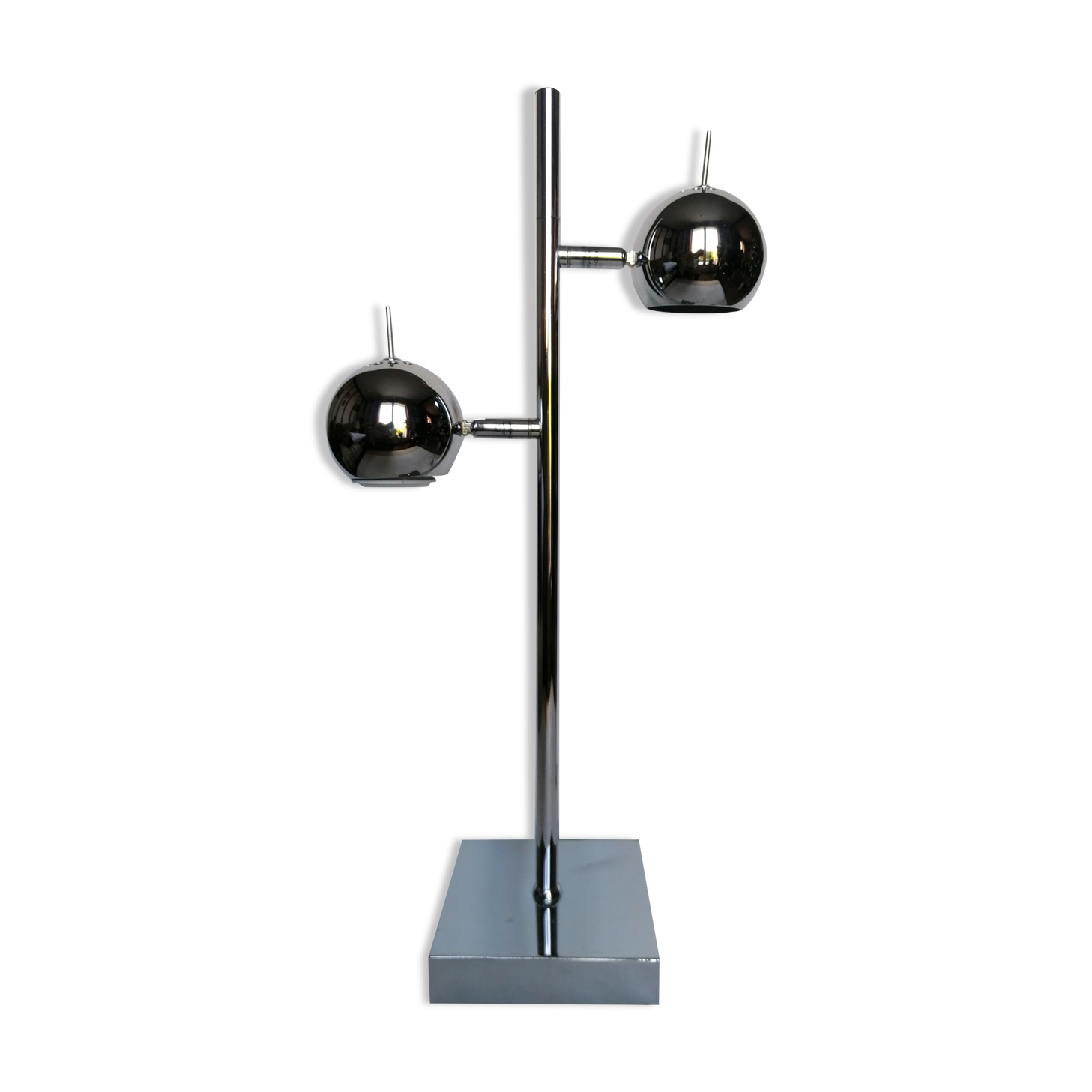 Eyeball lamp chrome seylumiere model hary