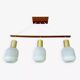 Mid Century Danish Teak Pendant  Light