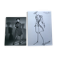 Christian Dior sketch mode accompanied by a photography