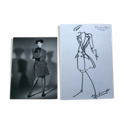 Croquis de mode Christian Dior accompagnée d'une photographie