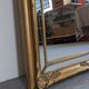 Louis XV style beaded mirror in gilded wood 115x85 cm