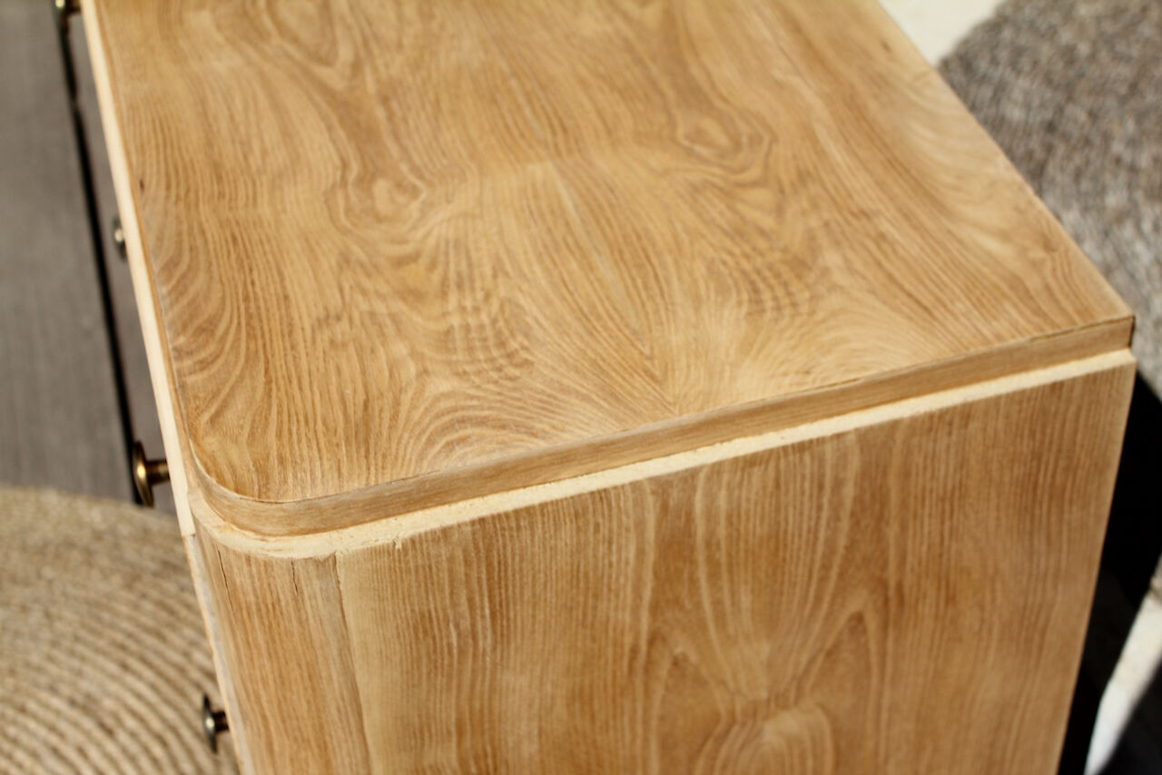 Commode vintage pieds compas