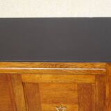 Vintage buffet in light and black oak