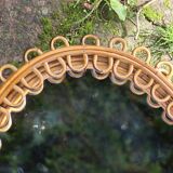 Rattan mirror Italy design