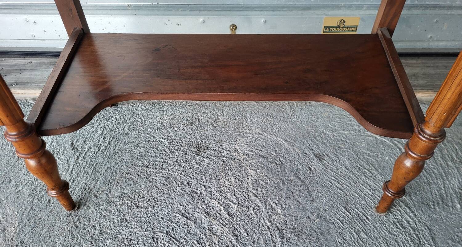 Antique marble and solid wood dressing table