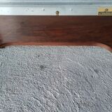 Ancienne table de toilette, coiffeuse en marbre et bois massif