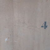 Golden and green grey mirror Louis Philippe - 75cm x 57cm