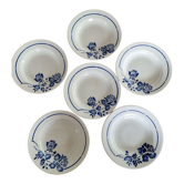 Set of 6 vintage deep plates