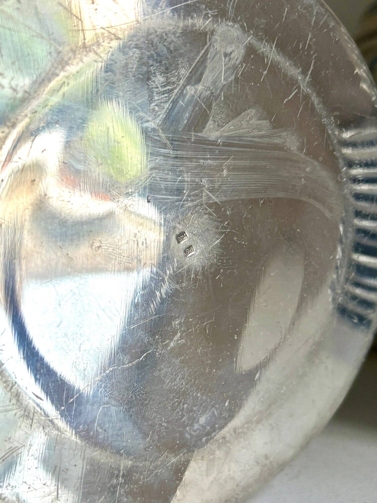 Silver metal champagne bucket