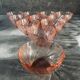 11 vintage pink Vereco bowls