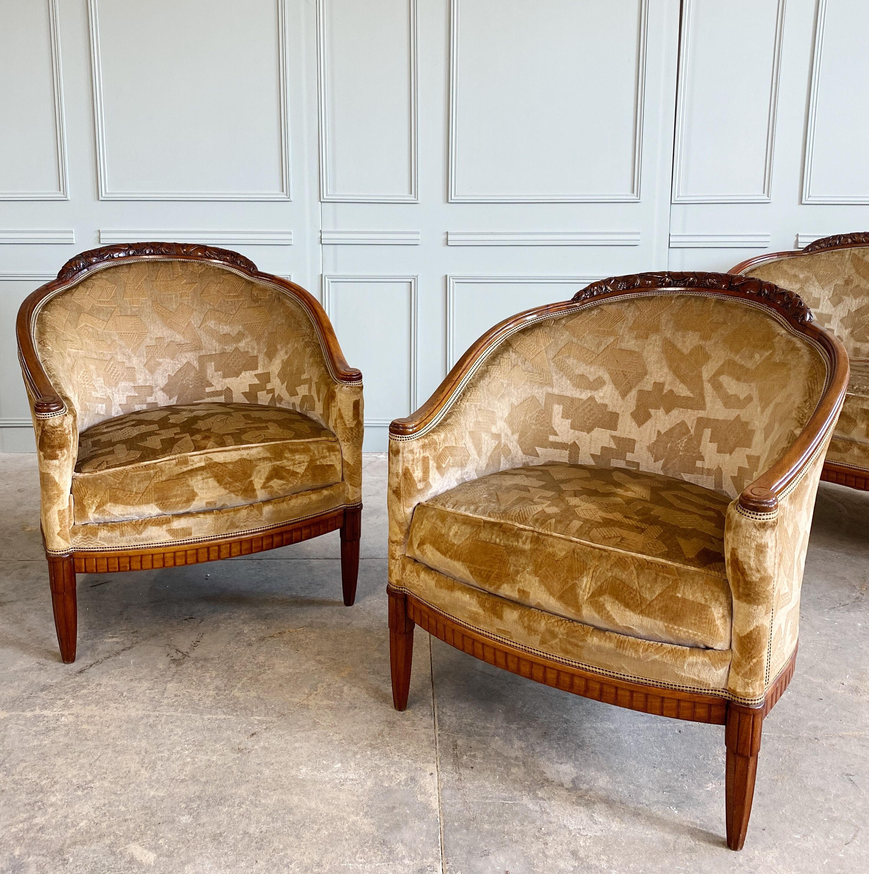 Art Deco lounge set by Paul Follot