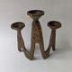 Golden bronze candlestick Scandinavian decoration